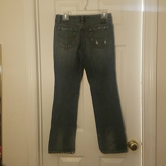 Giordano Blues Distressed Dropped Fit Jeans - Picture 2 of 3